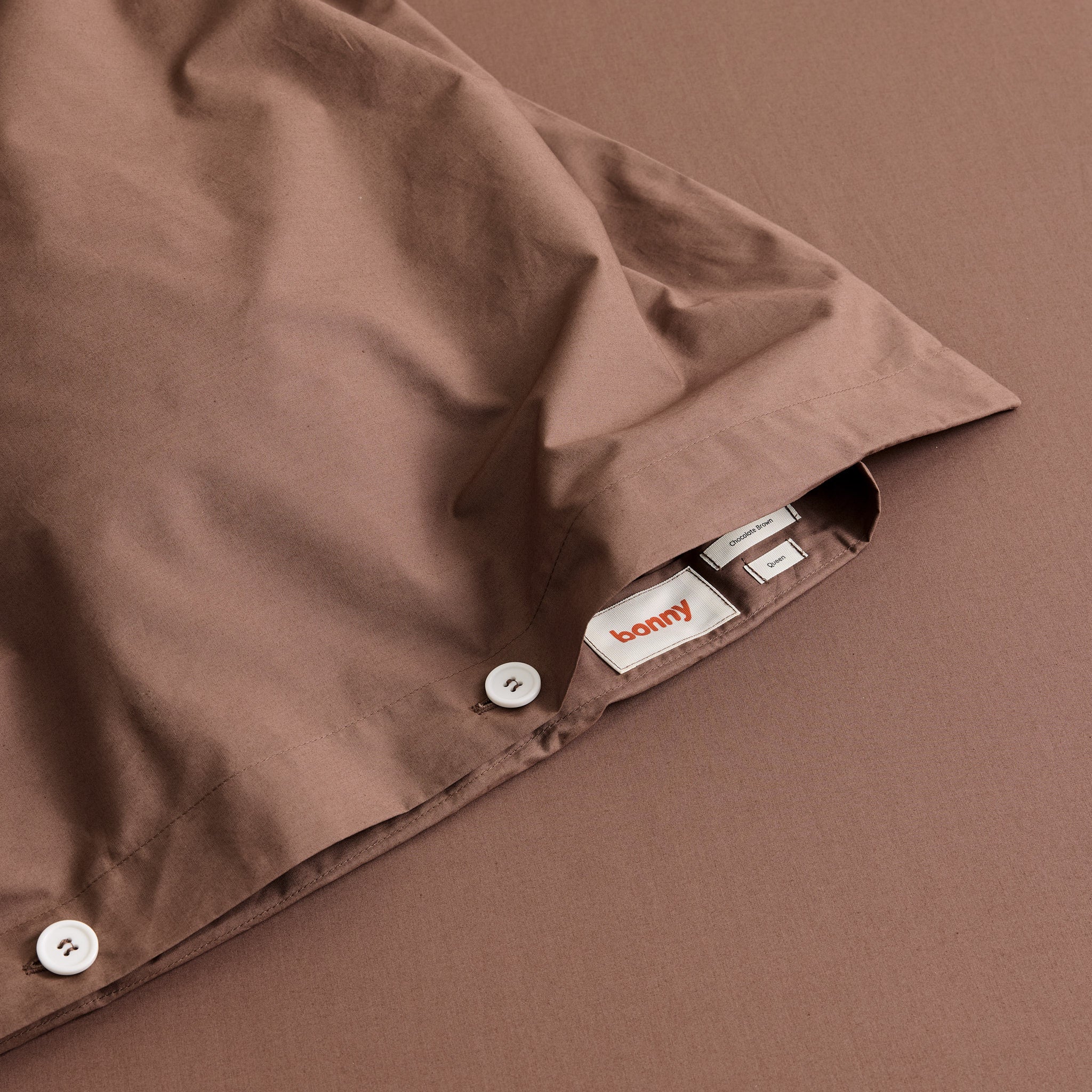 Bed Sheets in Chocolate Brown - Image 4
