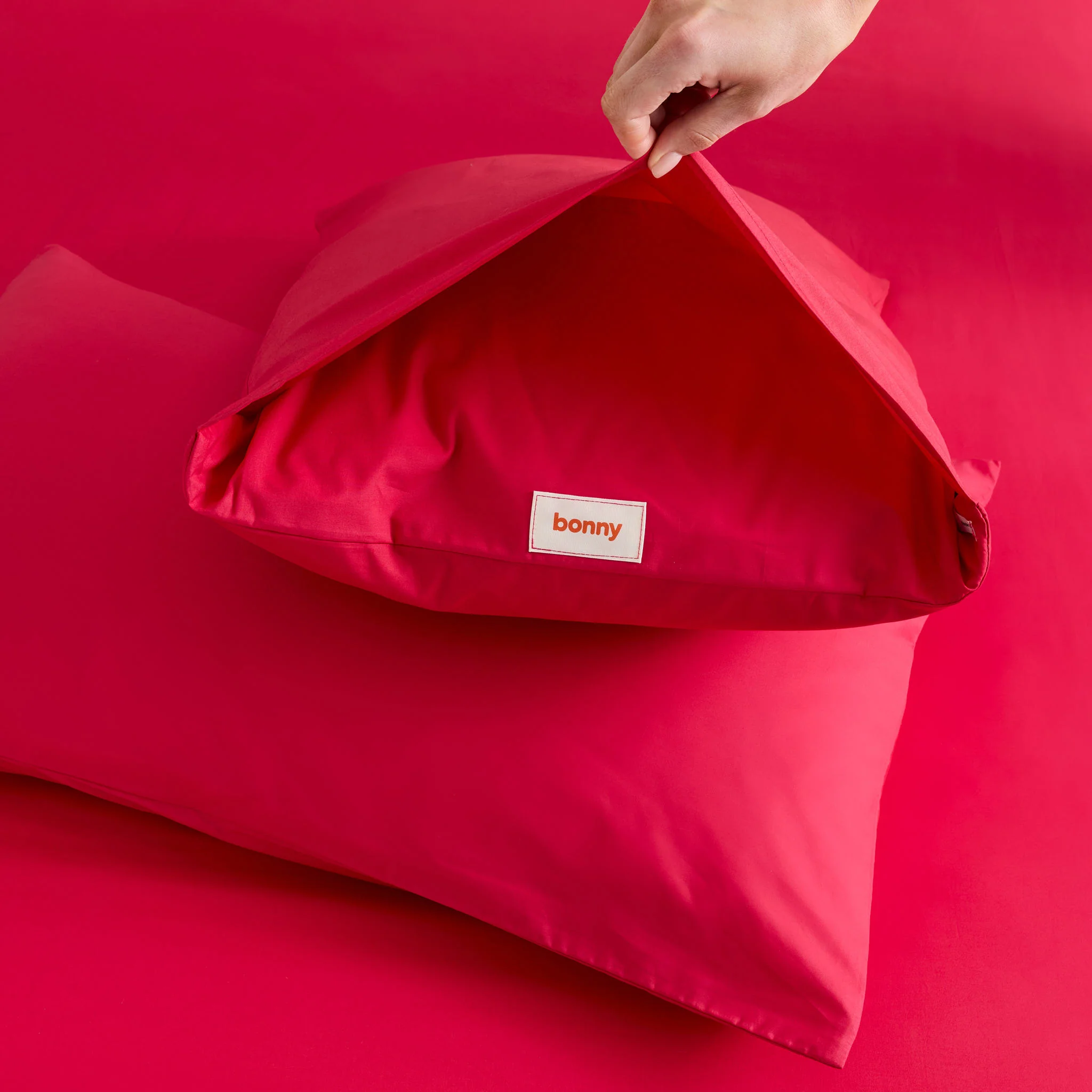 Bed Sheets in Raspberry - Image 6